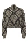 Brunello Cucinelli Luxury Wool-blend Diamond Knit Cardigan