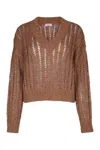 Brunello Cucinelli Rustic Dazzling Net Sweater