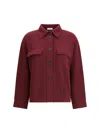 Brunello Cucinelli Wraparound Wool Cashmere Cardigan With Patch Pockets In Brown