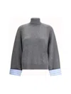 Brunello Cucinelli High Collar Knit Sweater
