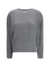 Brunello Cucinelli Sparkling Sweaters And Cardigans Gray