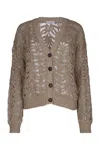 Brunello Cucinelli Open Knit Cardigan
