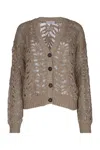 Brunello Cucinelli Open Knit Cardigan