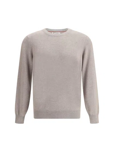 Brunello Cucinelli Cashmere Jumper In Neutral
