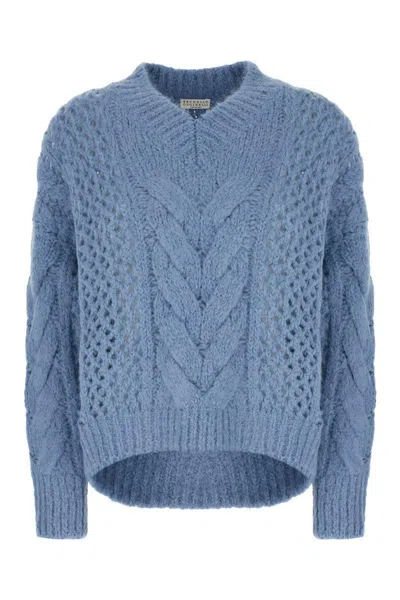 Brunello Cucinelli Knitwear In Blue