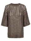 Brunello Cucinelli Women Sweater In Perforated Knit