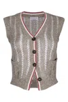Brunello Cucinelli V-neck Sleeveless Knit Vest Design