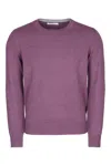 Brunello Cucinelli Cashmere Crewneck Sweater In Purple