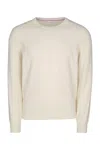 Brunello Cucinelli Crewneck Sweater In Panama Color In Neutral