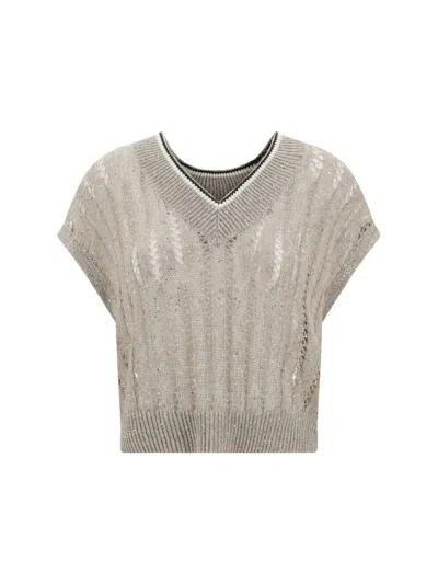 Brunello Cucinelli Knitwear In Beige