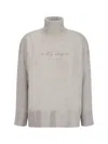 Brunello Cucinelli Embroidery Sweater In Beige