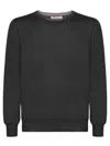 Brunello Cucinelli Black Cashmere Silk Crewneck Sweater In Black