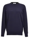 Brunello Cucinelli Men's Cotton-wool Blend Crew Neck Sweater In Blue
