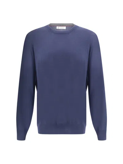 Brunello Cucinelli Knitwear In Blue