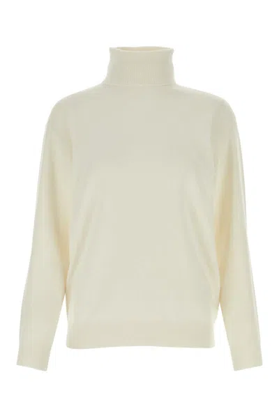 Brunello Cucinelli Knitwear Turtleneck Long Sleeves Ribbed Cuffs In C159