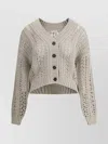 Brunello Cucinelli Cardigan In Perforated Women's Knit