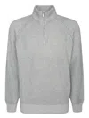 Brunello Cucinelli Ribbed Cashmere Funnel-neck Sweater With Raglan Sleeves In Gray
