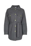 Brunello Cucinelli English Ribbed Cardigan Sweaters And Cardigans Gray In Gray