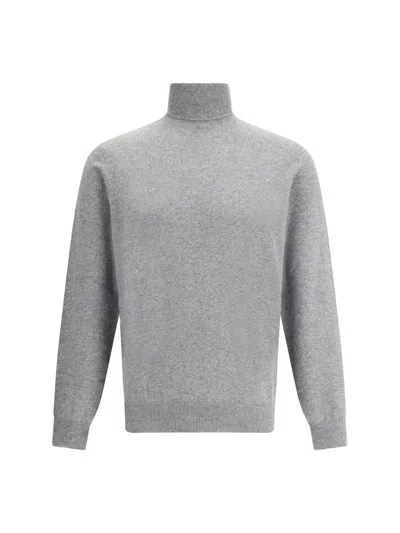 Brunello Cucinelli Men Turtleneck Sweater In Gray