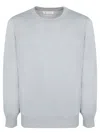 Brunello Cucinelli Light Grey Virgin Wool And Cashmere Jumper In Grey