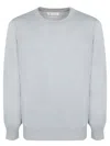 Brunello Cucinelli Light Grey Virgin Wool And Cashmere Jumper In Grey