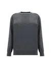 Brunello Cucinelli Crew Neck Sweater In Grey