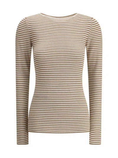 Brunello Cucinelli Women Cashmere Long Sleeve Jersey In Multicolour