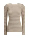 Brunello Cucinelli Women Cashmere Long Sleeve Jersey In Multicolour