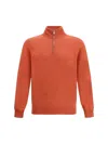 Brunello Cucinelli Men Cashmere Sweater In Orange