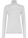 Brunello Cucinelli Cashmere-silk Glitter Turtleneck Sweater