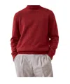 Brunello Cucinelli High Neck Sweater In Red