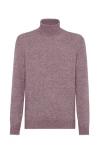 BRUNELLO CUCINELLI BRUNELLO CUCINELLI KNOP YARN TURTLENECK SWEATER