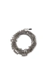 Brunello Cucinelli Knotted Bracelet In Gray