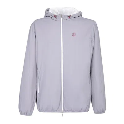 Brunello Cucinelli Kway In Grey