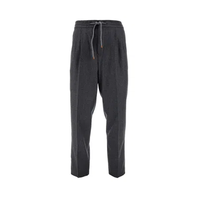Brunello Cucinelli L Leisure Fit Pants In Grey