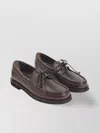 Brunello Cucinelli Women Leather Loafers With Monili Detail In Brown