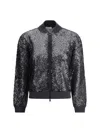 Brunello Cucinelli Sequinned Zipped Jacket