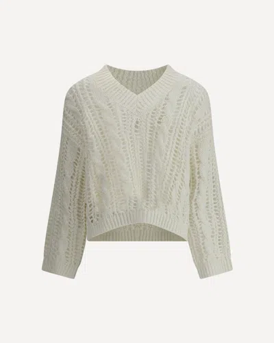Brunello Cucinelli Lace-knit Sweater