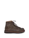 Brunello Cucinelli Suede Lace-up Ankle Boots