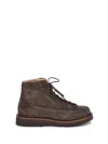 Brunello Cucinelli Suede Lace-up Ankle Boots