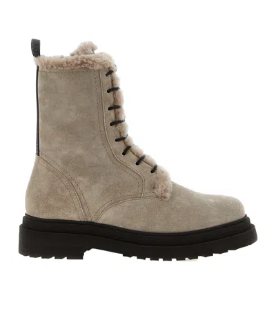 Brunello Cucinelli Lace-up Ankle Boots