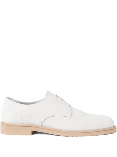Brunello Cucinelli Lace-up Derby Shoes In White