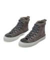 Brunello Cucinelli Lace-up High-top Casual Shoes In Black