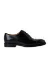 Brunello Cucinelli Patent Leather Laced Shoes In Black