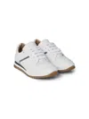 Brunello Cucinelli Lace-up Leather Sneakers In White