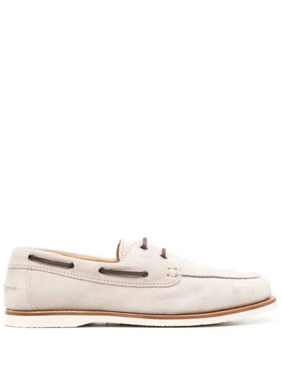 Brunello Cucinelli Lace-up Loafer In Neutrals