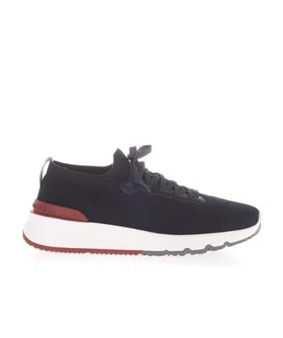 BRUNELLO CUCINELLI BRUNELLO CUCINELLI KNITTED LACE-UP SNEAKERS