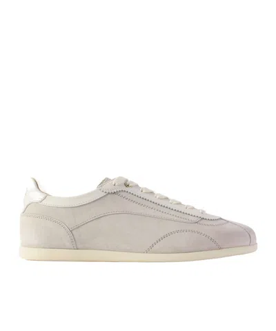 Brunello Cucinelli Lace Up Sneakers In Gold
