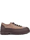 Brunello Cucinelli Lace-up Sneakers In Brown