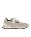 Brunello Cucinelli Lace-up Sneakers In Neutral